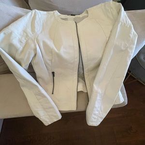 White pleather jacket